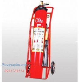 Bình chữa cháy xe đẩy CO2 25kg