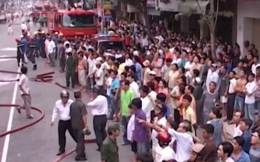 Giữ an ninh trật tự đảm bảo cho công tác chữa cháy hiệu quả