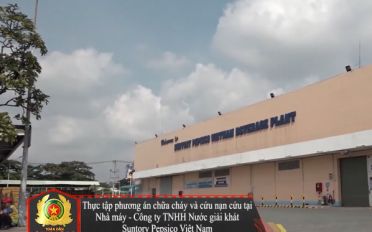 Công an quận 12, phối hợp cùng nhà máy nước giải khát suntory PepsiCo Việt Nam