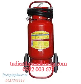 Bình bột chữa cháy bột  xe đẩy 35kg