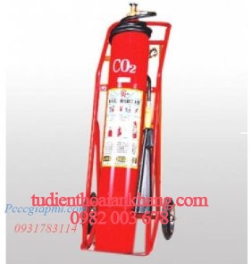 Bình chữa cháy xe đẩy CO2 25kg