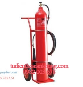 Bình chữa cháy xe đẩy CO2 45kg