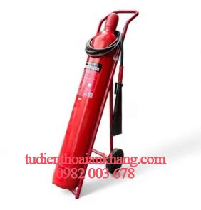 Bình chữa cháy xe đẩy Dragon khí CO2 MT24 24kg
