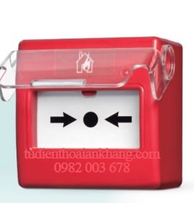 Nút nhấn khẩn vuông reset chụp bảo vệ HORING AH-0817