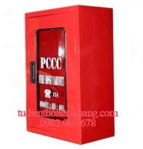 Tủ chữa cháy KT 400x600x200 tôn 0.6 mm sơn tỉnh điện màu đỏ